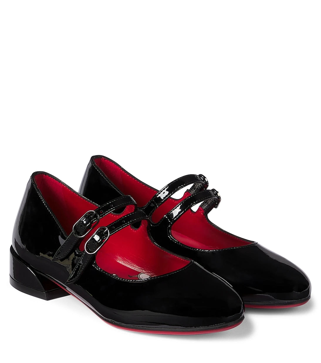 Christian Louboutin Kids - Jane Fille patent leather ballet flats