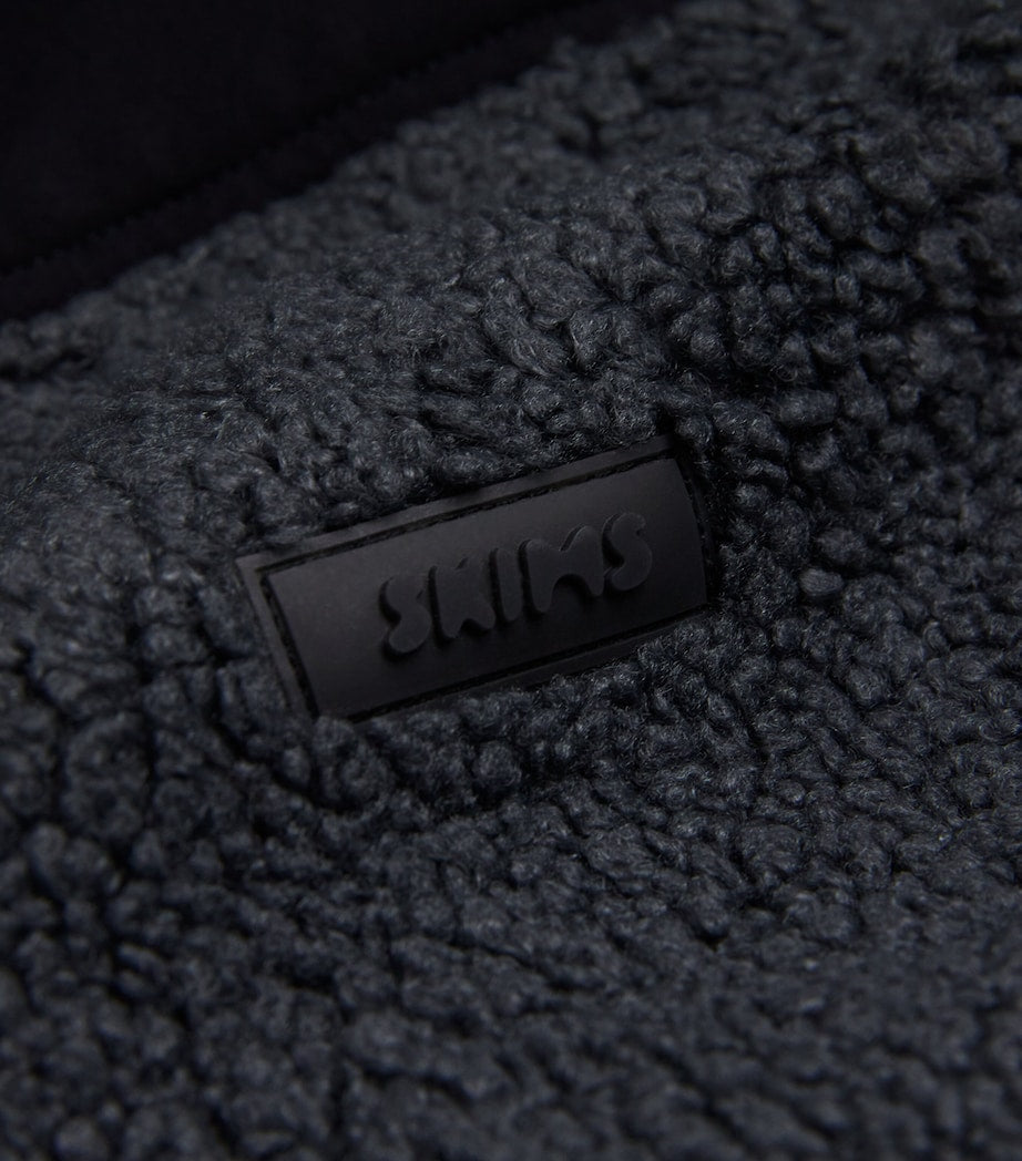 Teddy Boxy Zip-Up Jacket ASH