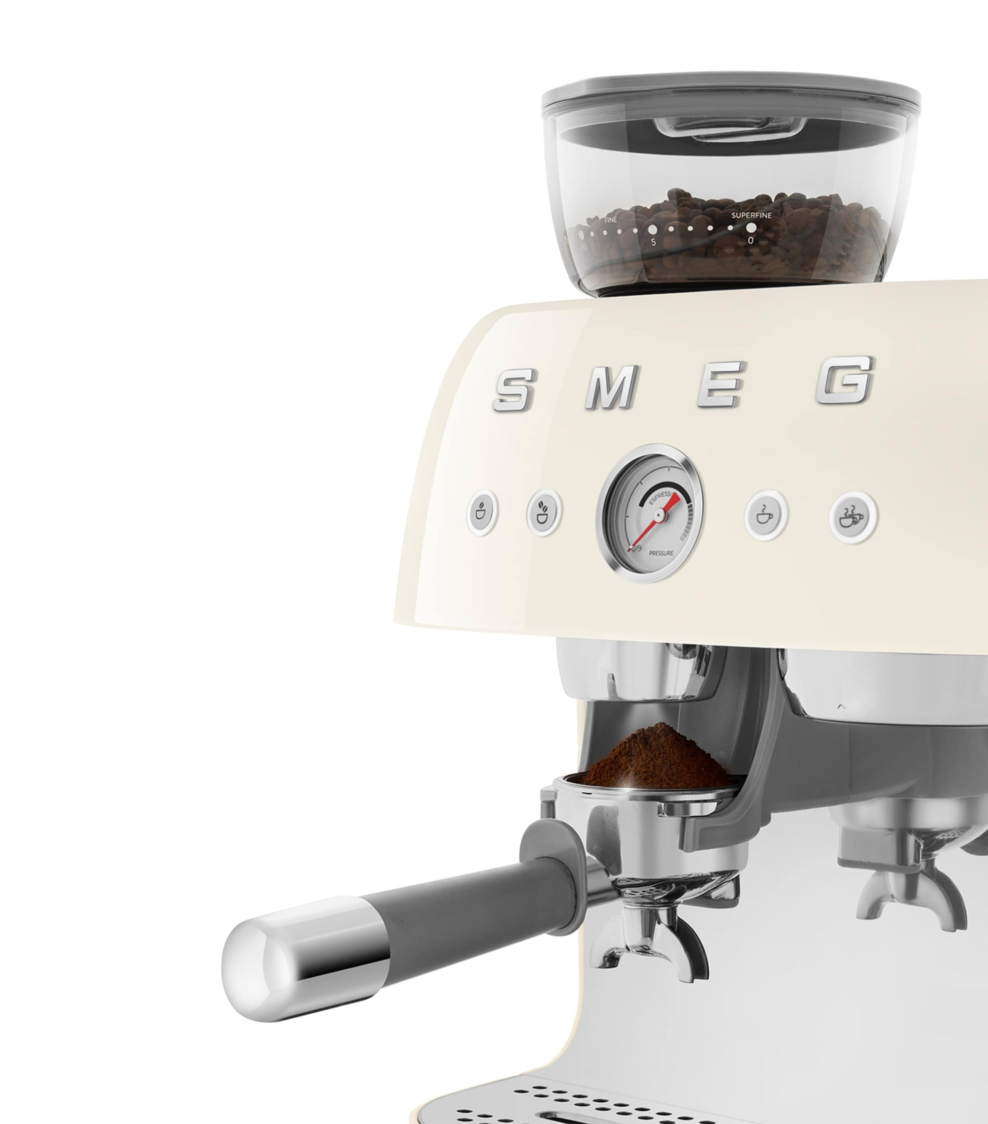 Smeg EGF03CRUK Espresso Coffee Machine with Grinder