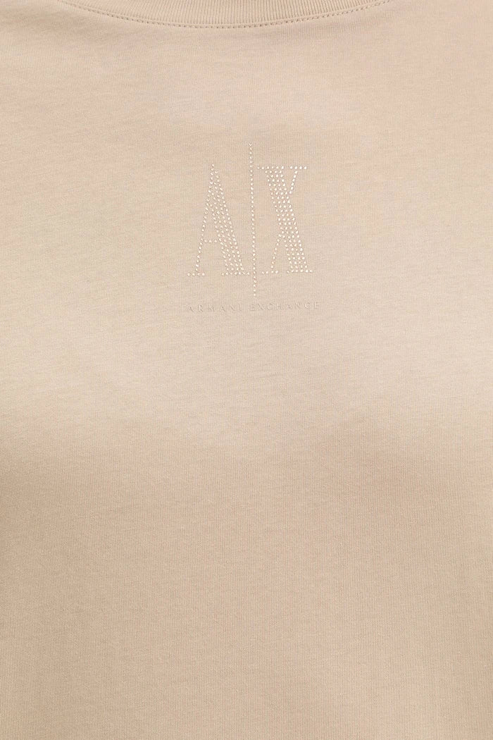 Памучна рокля Armani Exchange