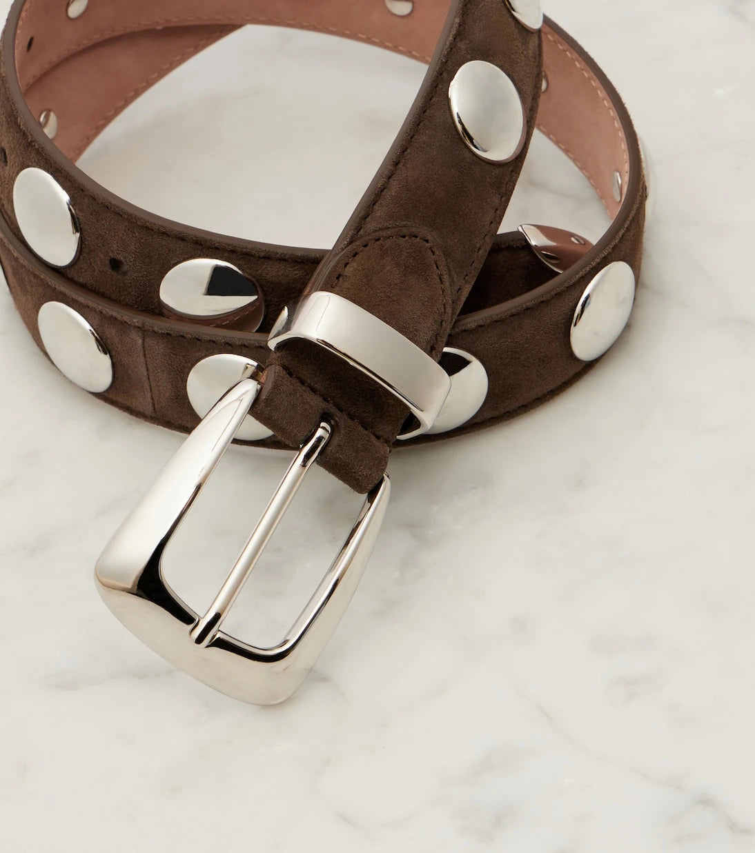 Khaite - Benny studded leather belt
