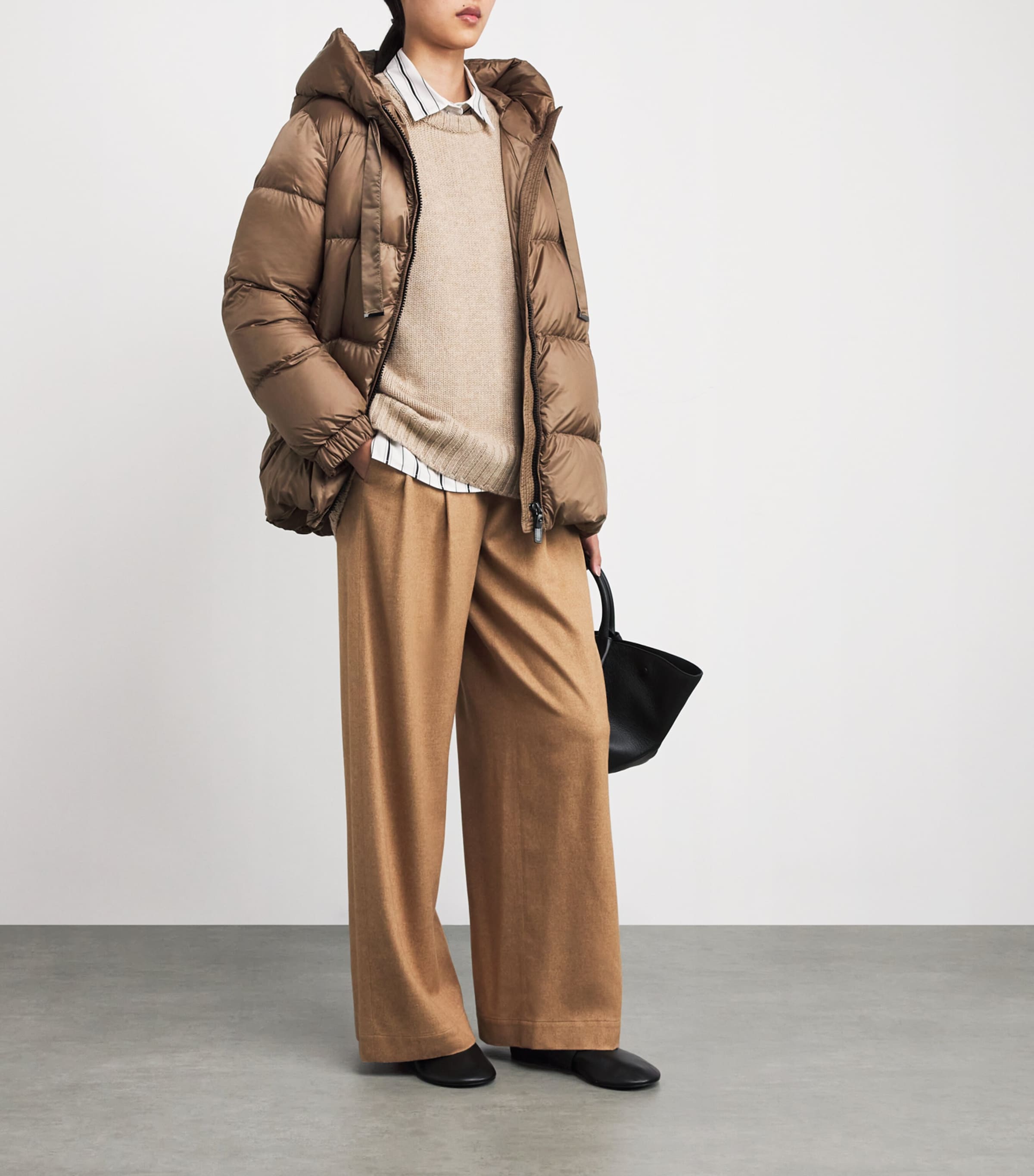 Max Mara Brown The Cube Quilted Jacket