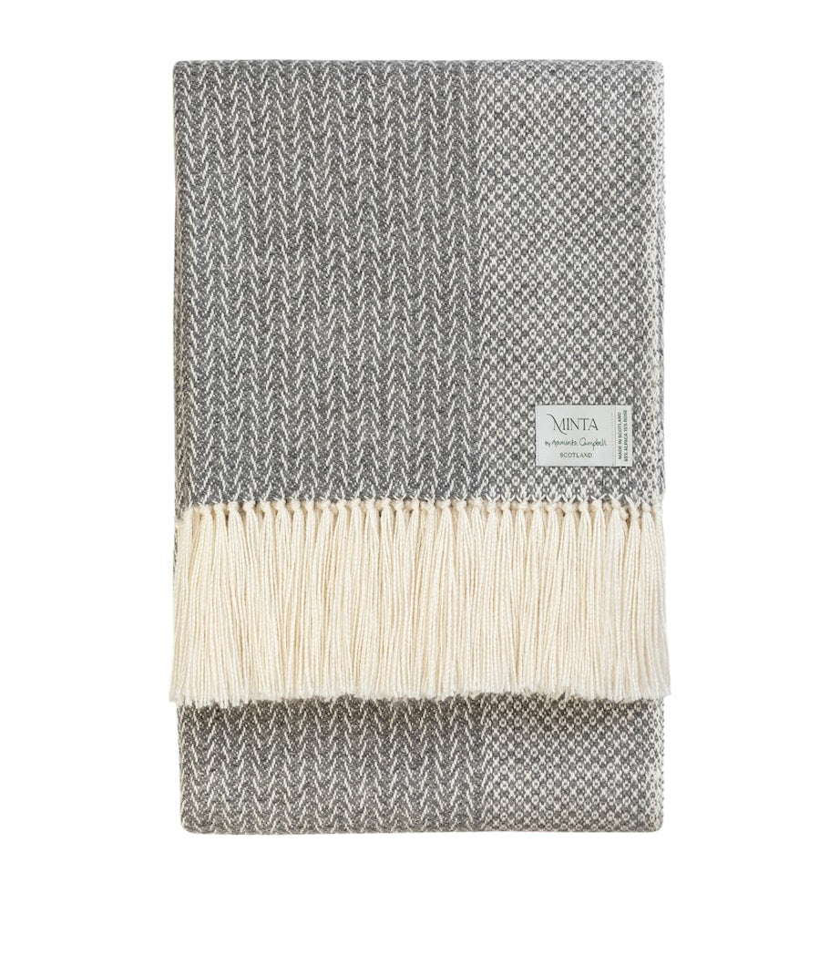 Araminta Campbell Alpaca-Blend Woodland Inkcap Throw (150cm x 230cm)
