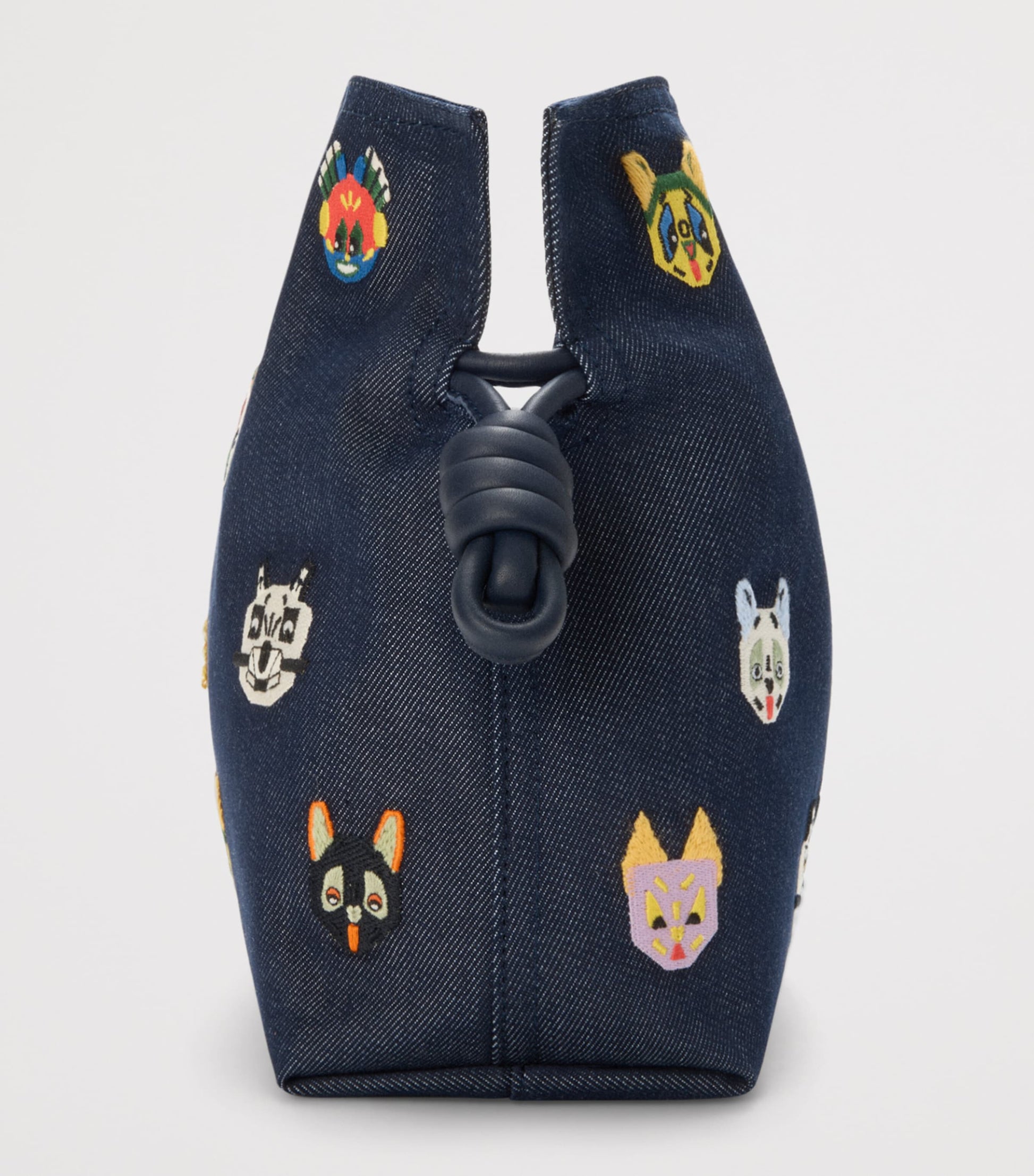 LOEWE x Louis Wain Medium Denim Flamenco Purse
