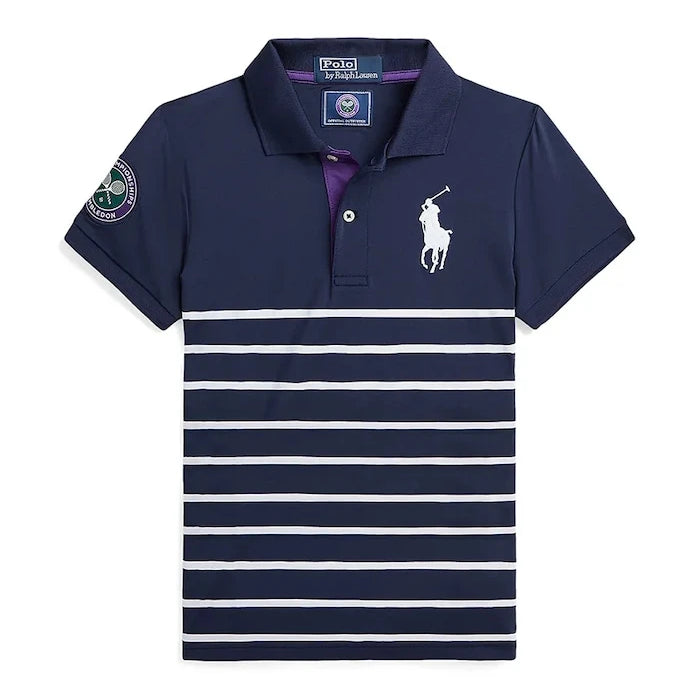 Детска тениска с яка Polo Ralph Lauren Wimbledon Collection