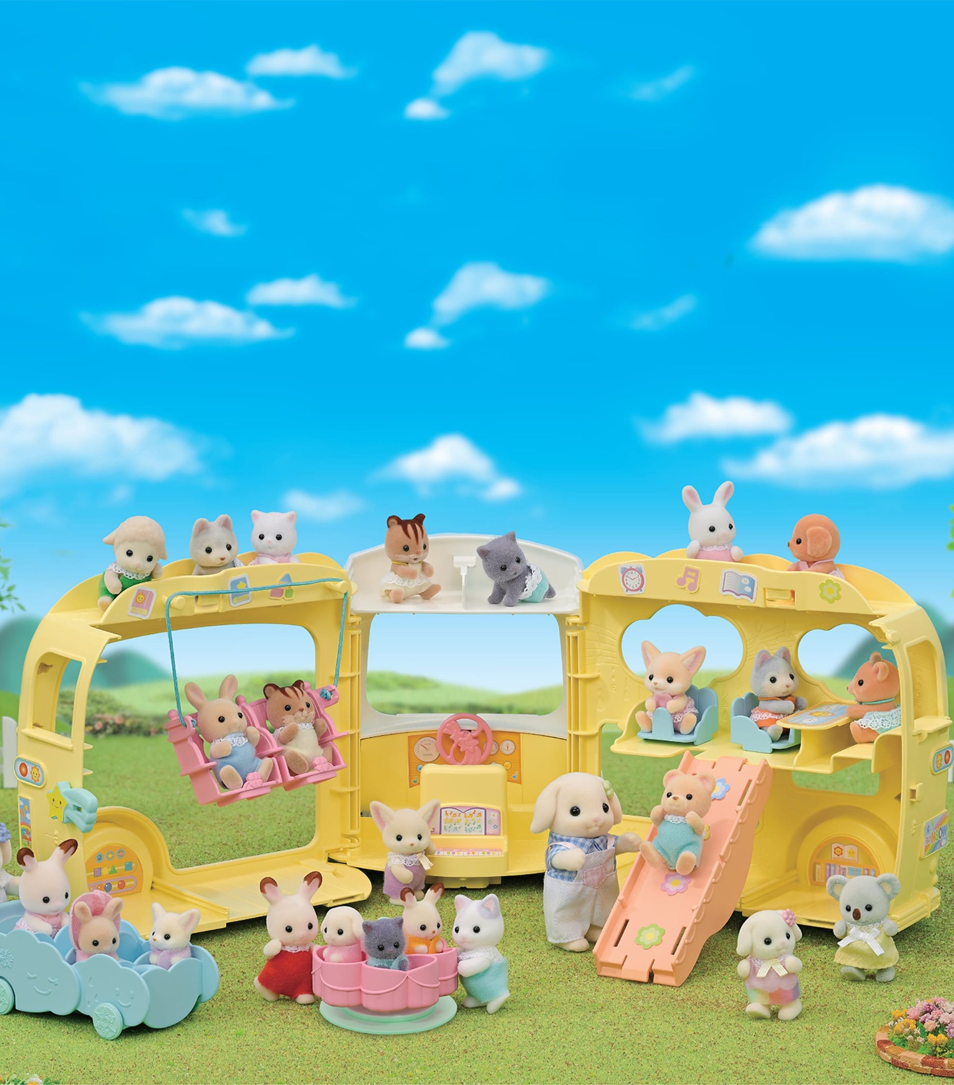 Sylvanian Families Rainbow Fun Nursery Bus