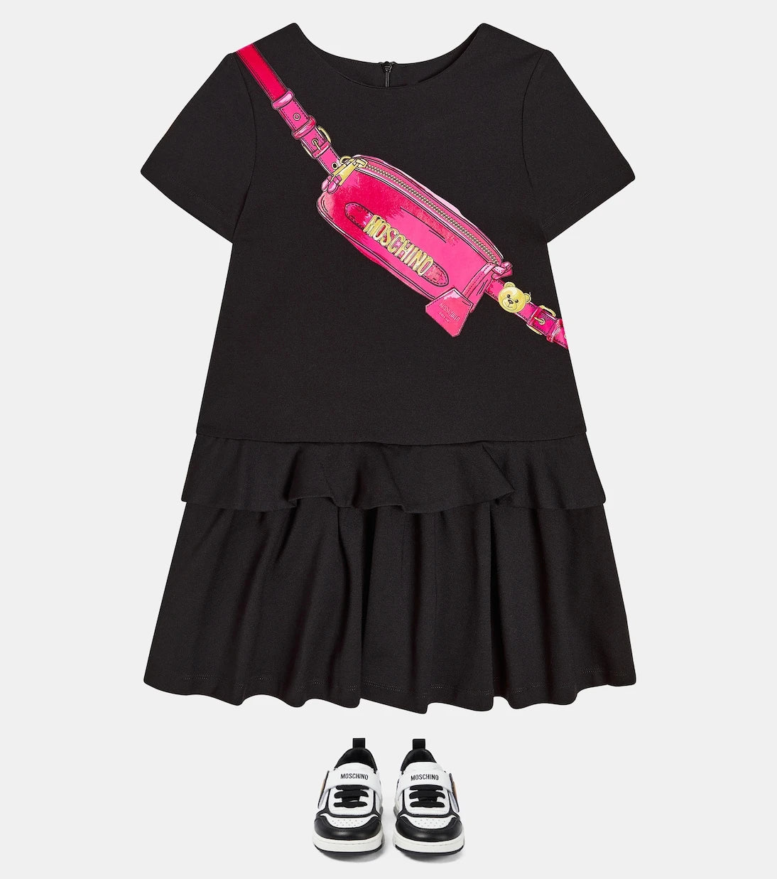 Moschino Kids - Teddy Bear leather sneakers