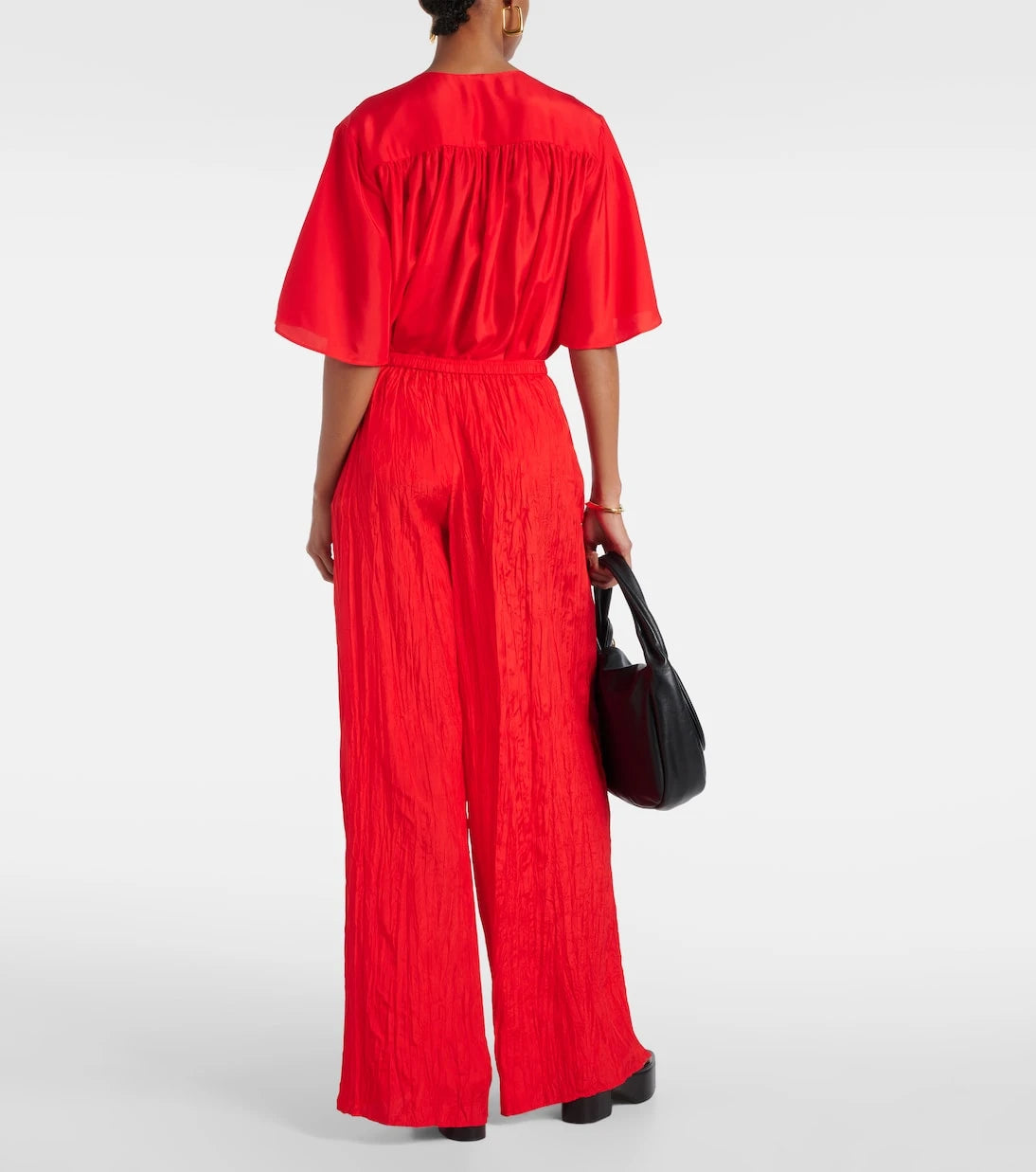 Joseph - Thoresby plissé silk palazzo pants