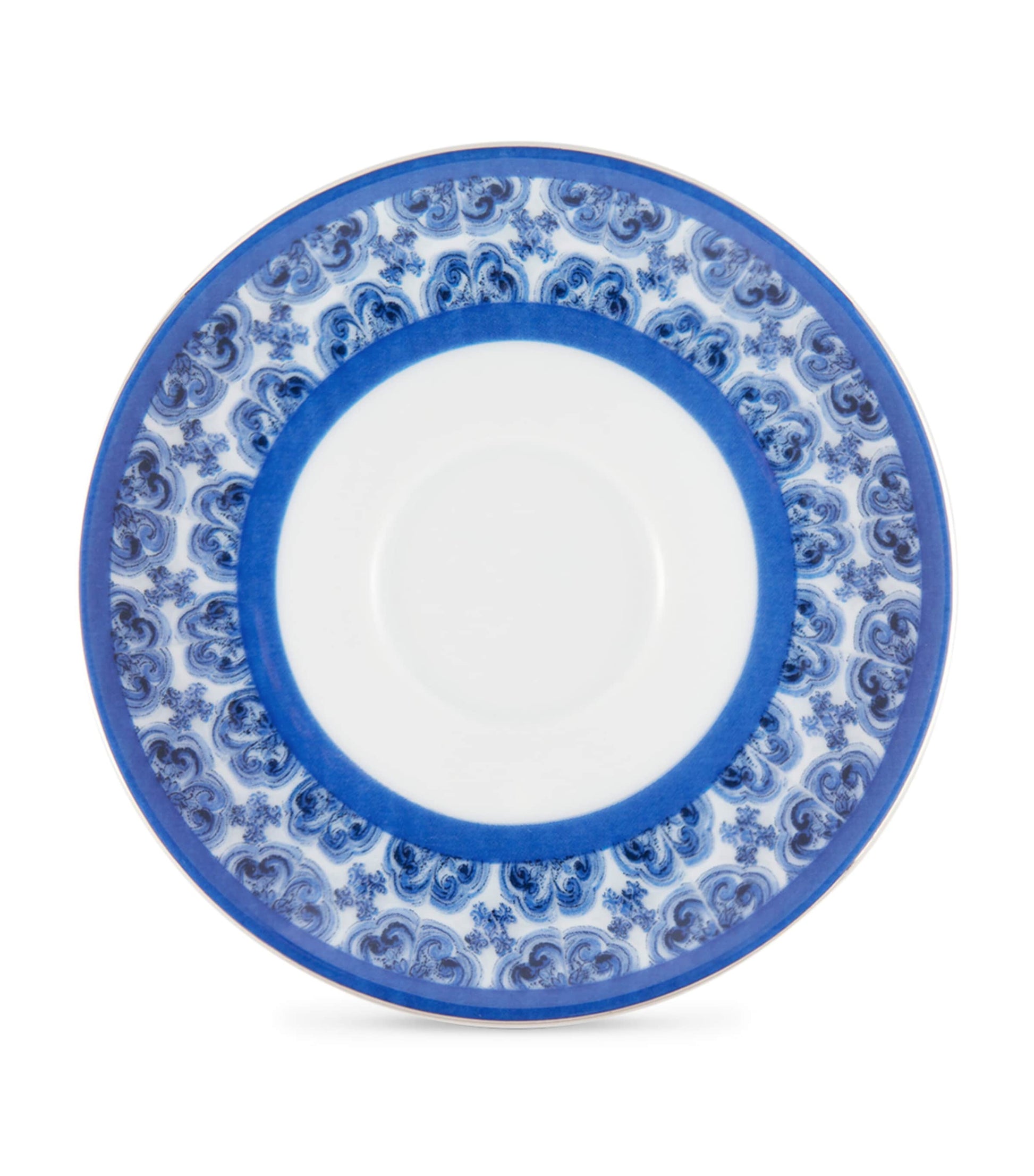 Majolica Coffee Cup and Saucer