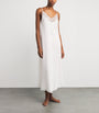 Bocan Ivory Silk Chiffon Lace-Trim Elora Nightdress