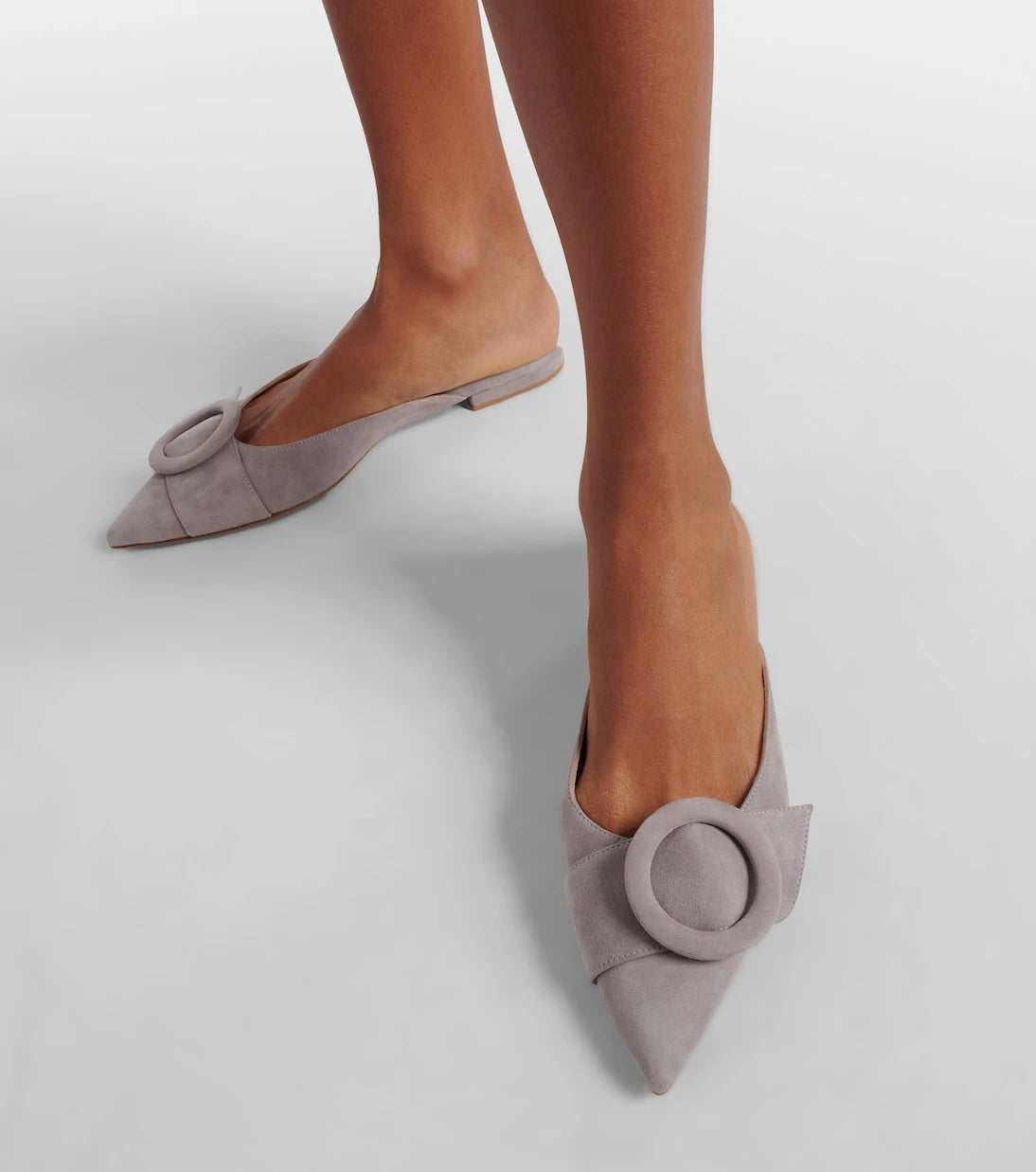 Gianvito Rossi - Suede ballet flats