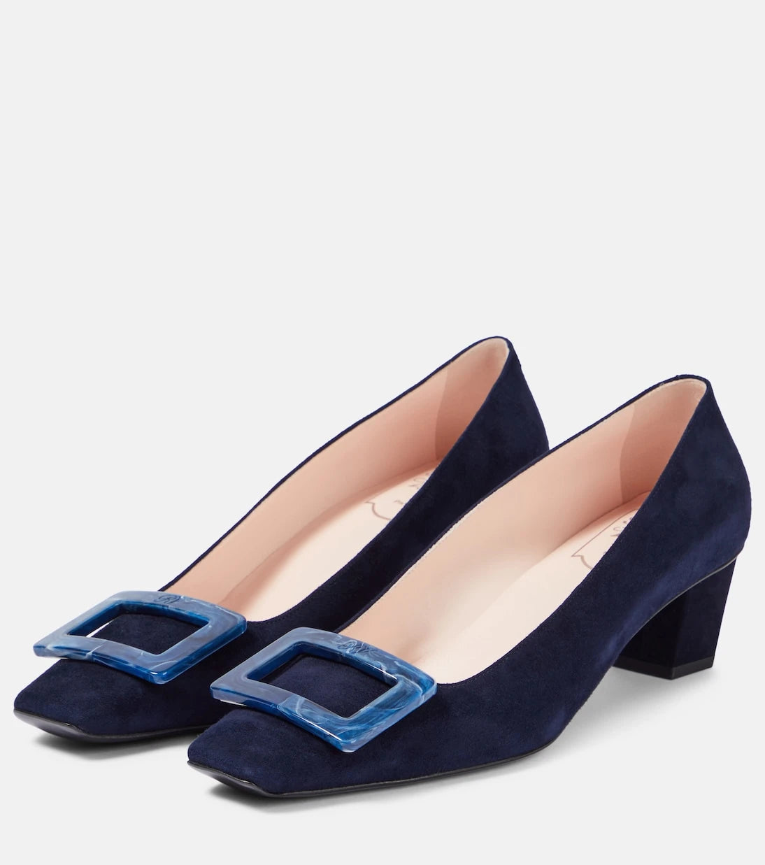 Roger Vivier - Belle Vivier 45 suede pumps
