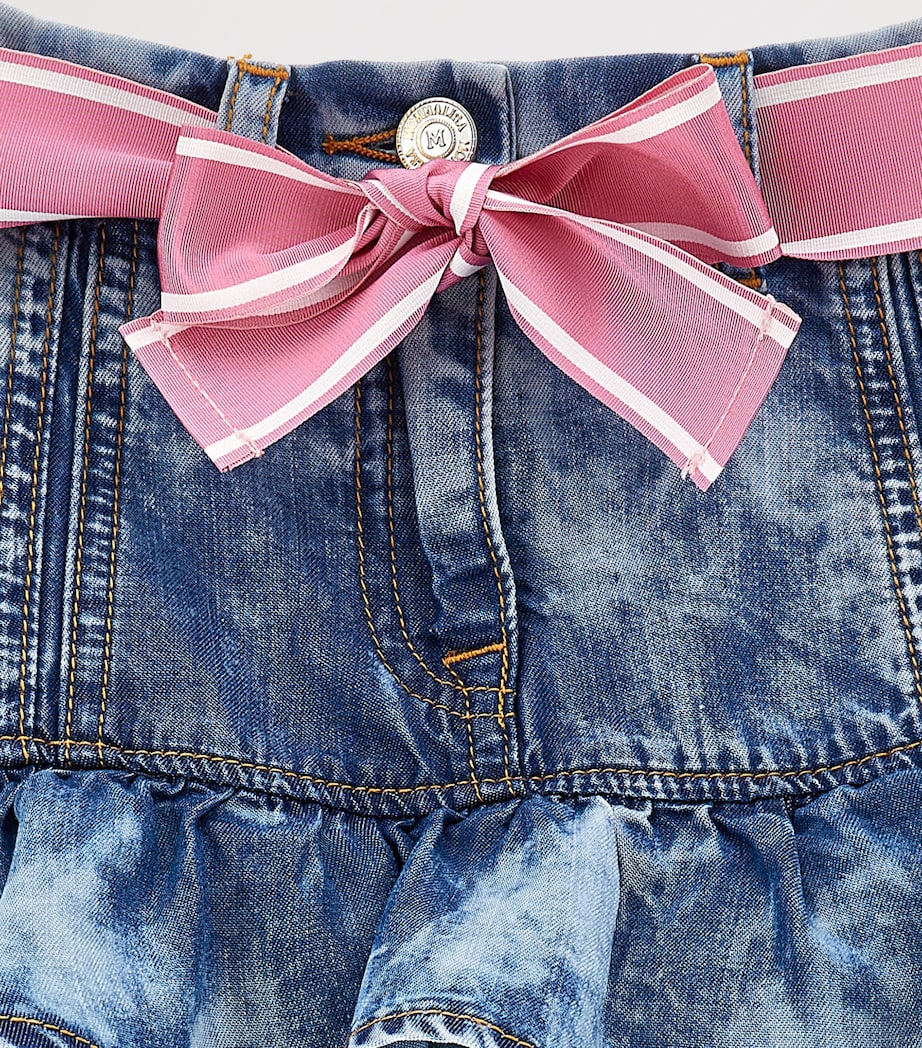 Chambray Bow-Detail Skirt (2-12 Years)