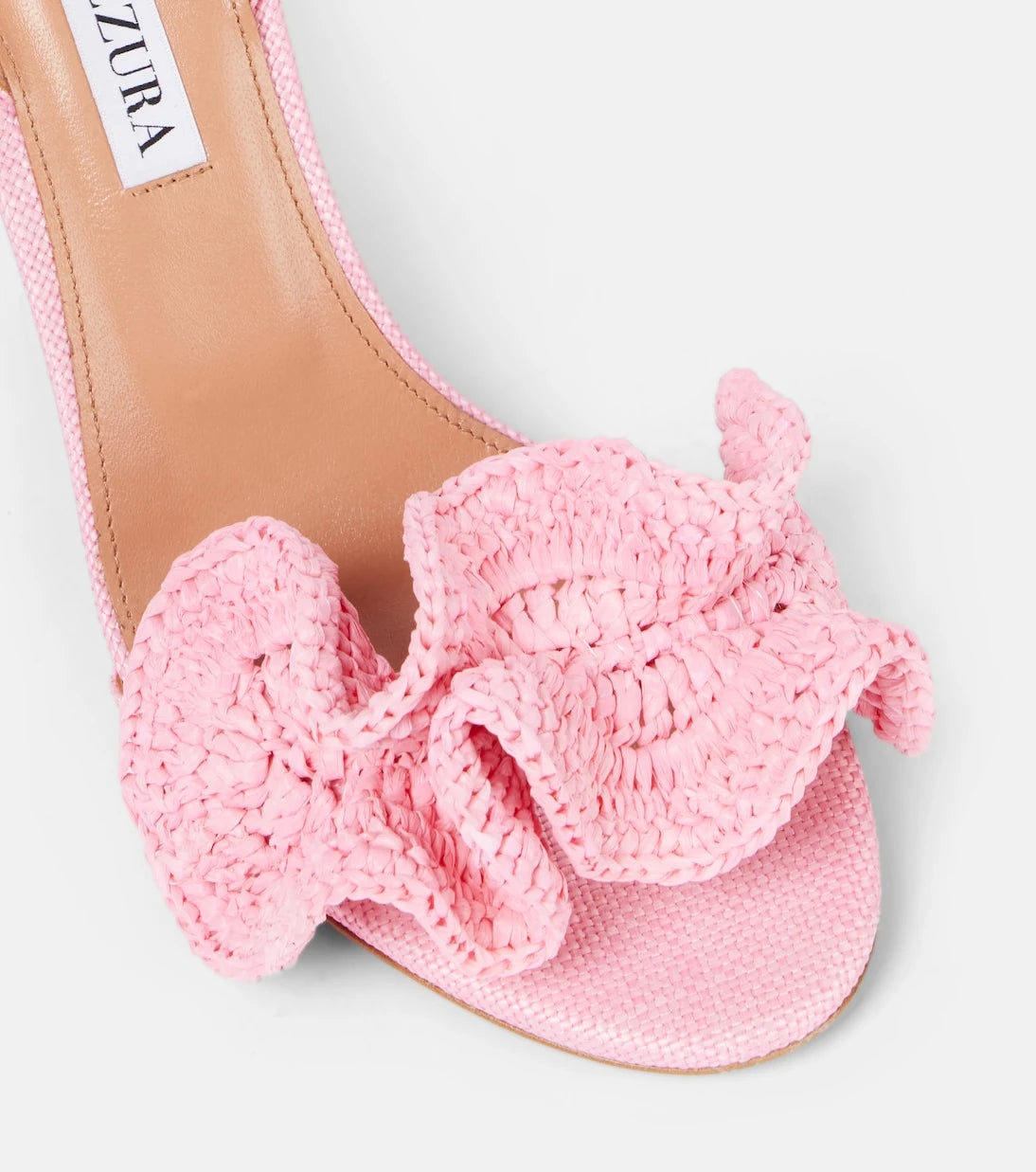 Aquazzura - Noches Tropicales 85 raffia sandals