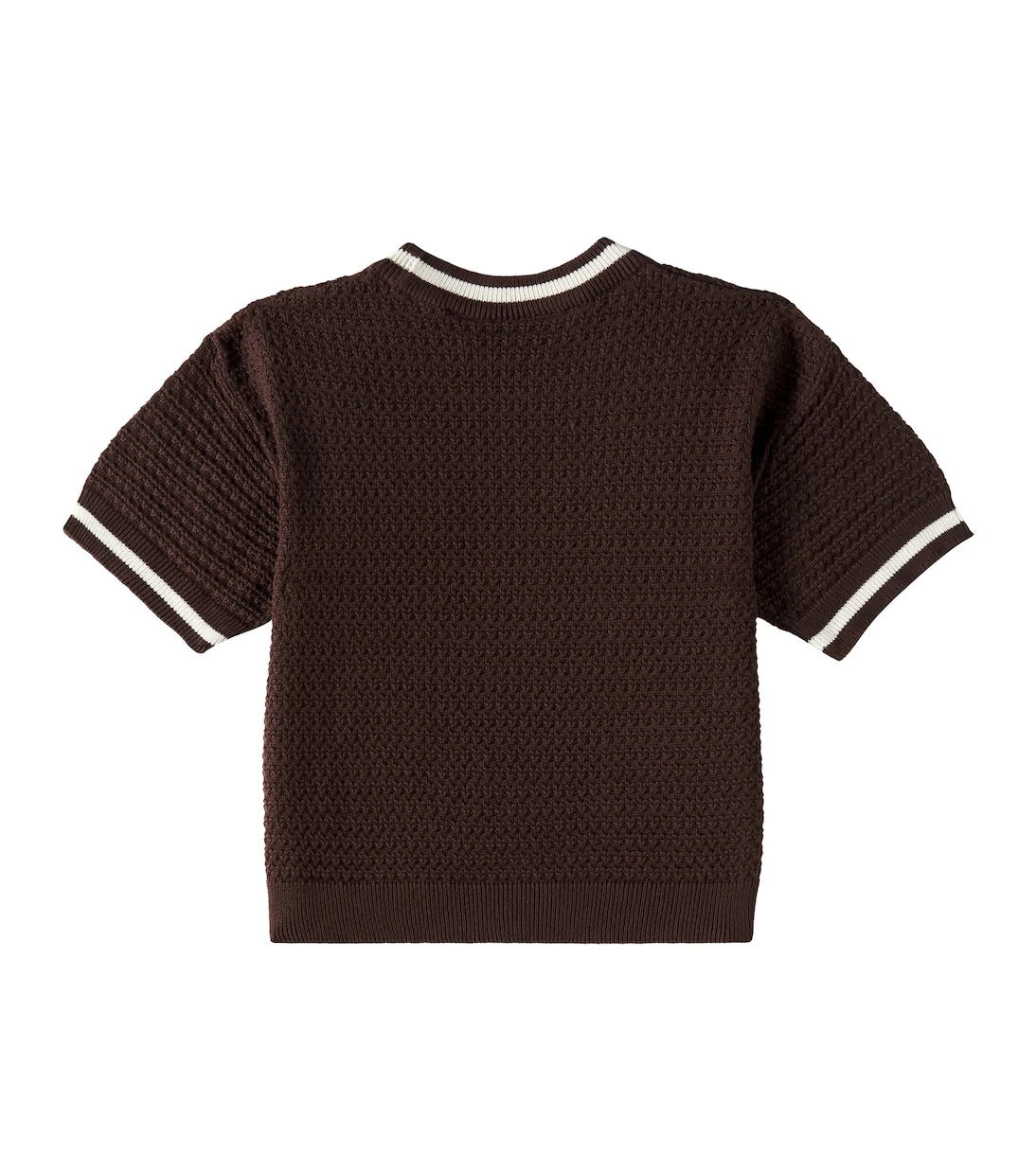 Mini Rodini - Patch-appliqué cotton crochet top