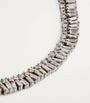 White Gold and Diamond Short Stack Tennis Necklace