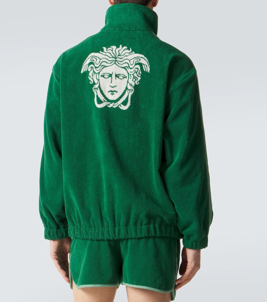 Versace - Medusa cotton terry zip-up sweatshirt