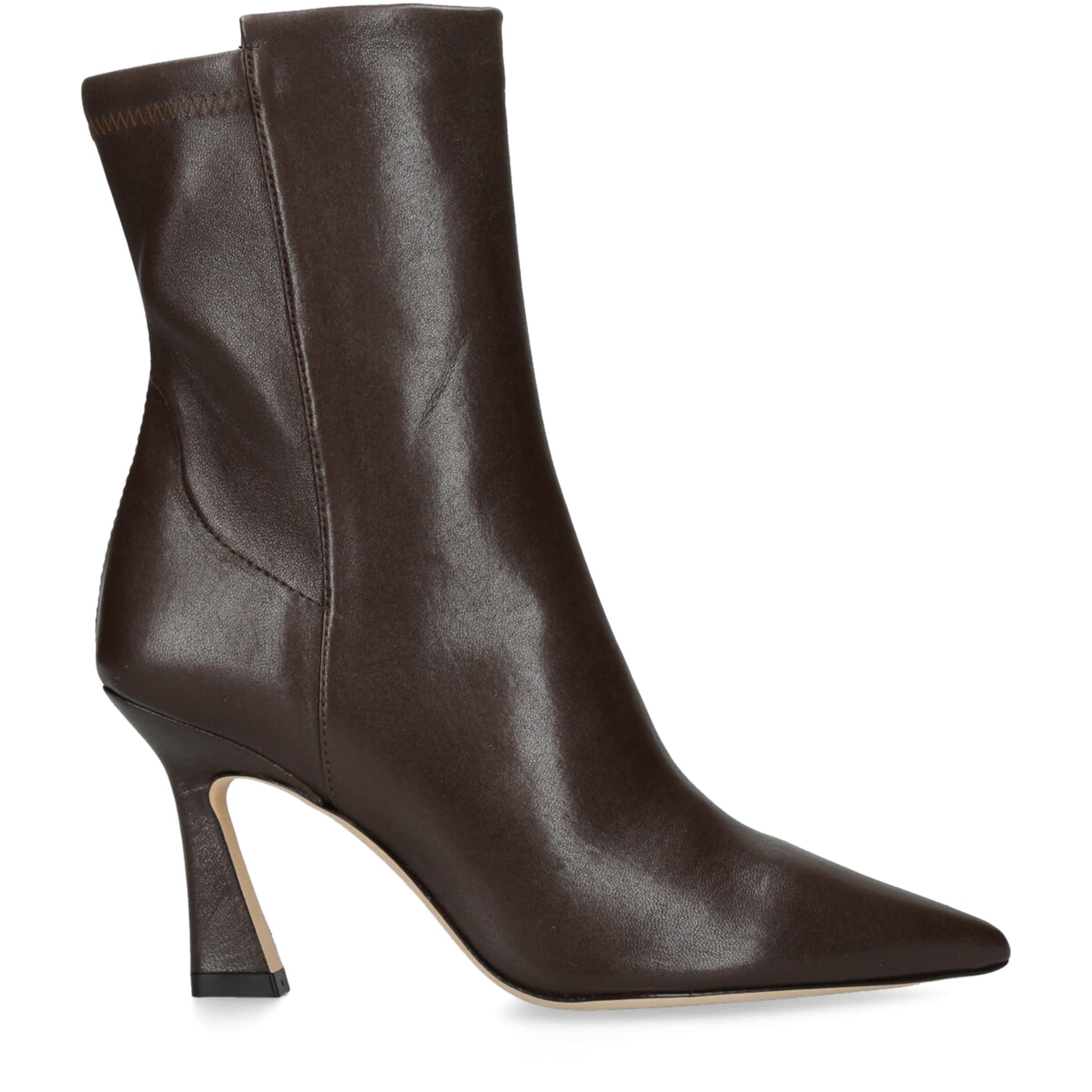 Stuart Weitzman Brown Leather Vinnie Ankle Boots 85