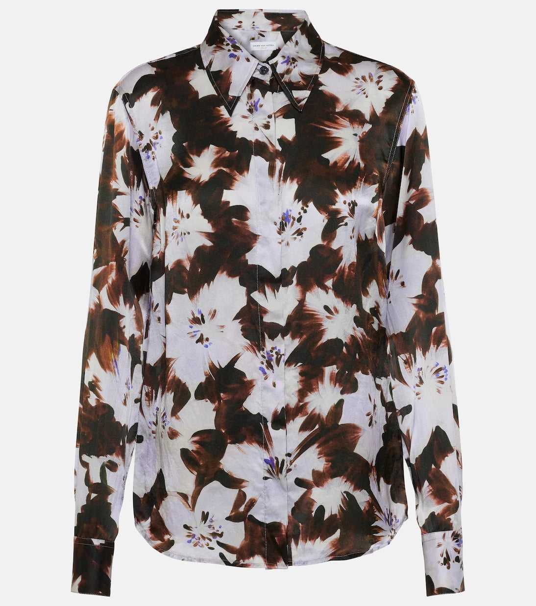 Dries Van Noten - Chowy floral silk satin shirt
