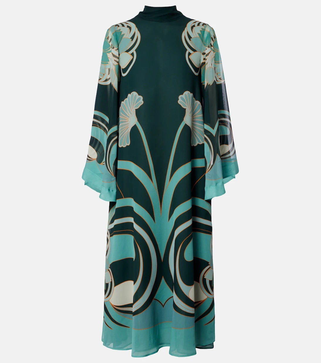 La DoubleJ - Magnifico printed silk twill midi dress