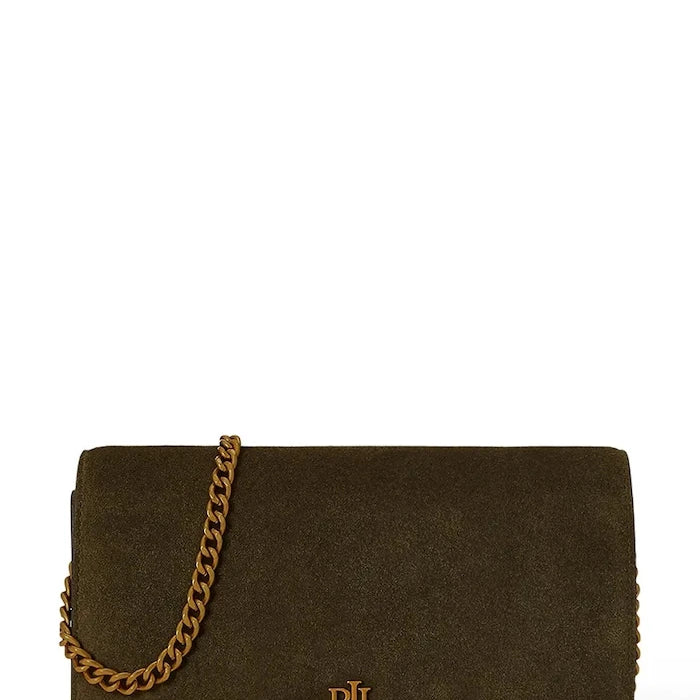 Lauren Ralph Lauren kadın süet crossbody çanta