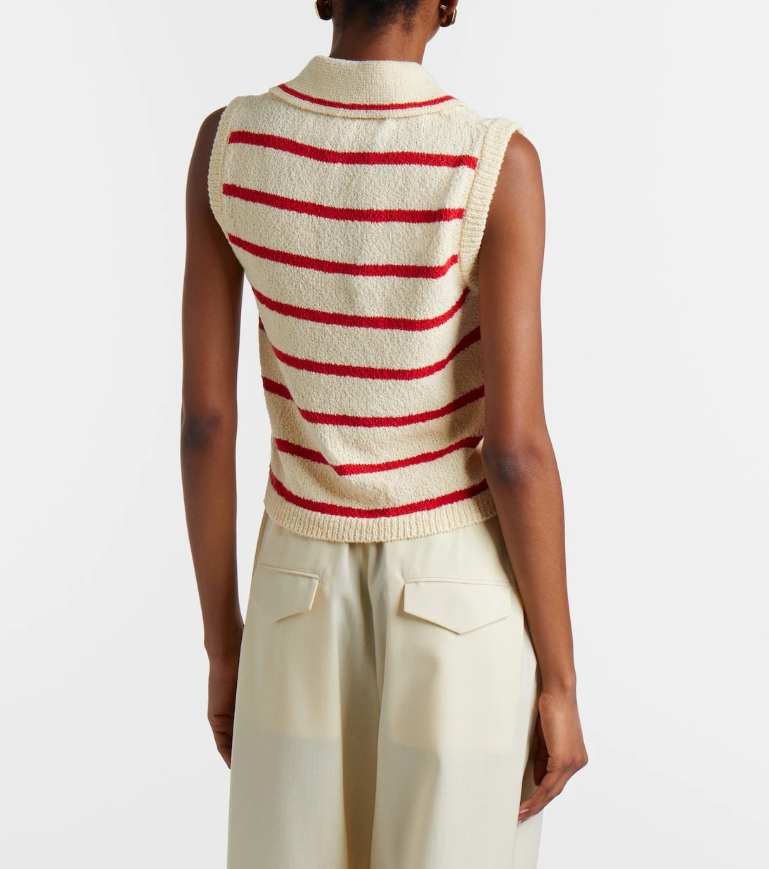 Altuzarra - Elmer striped cotton-blend top