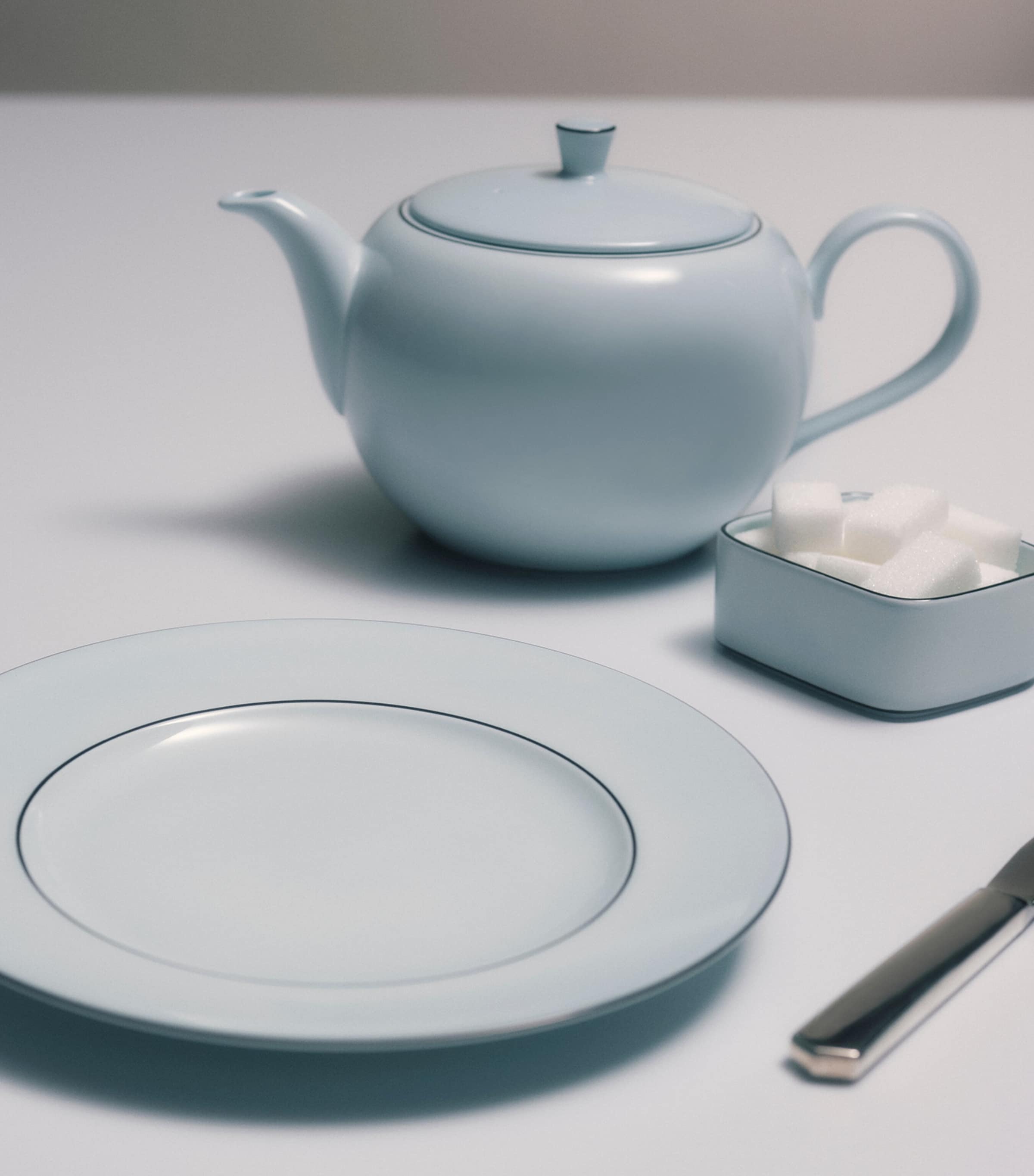 Set of 2 Celadon Dessert Plates (21cm)