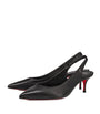 Christian Louboutin Sporty Kate Leather Slingback Pumps 55