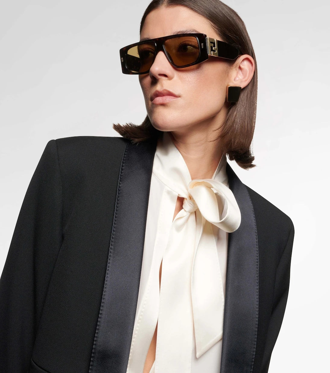 Fendi - FF Squared rectangular sunglasses