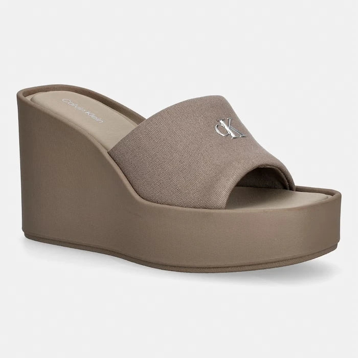 Calvin Klein kadın wedge 70 SNDL CANV MG terlik