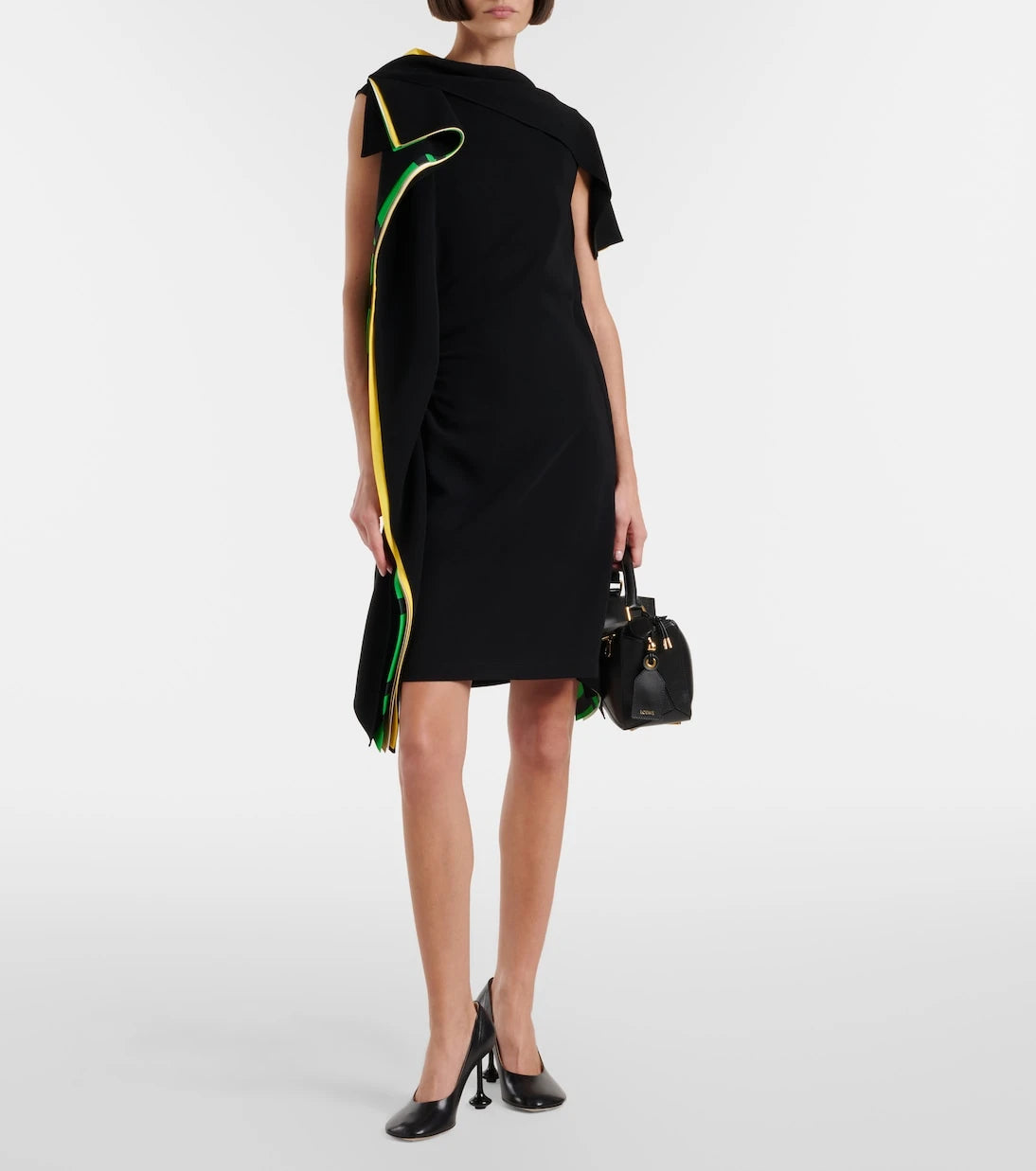 Loewe - فستان قصير بتصميم درابيه