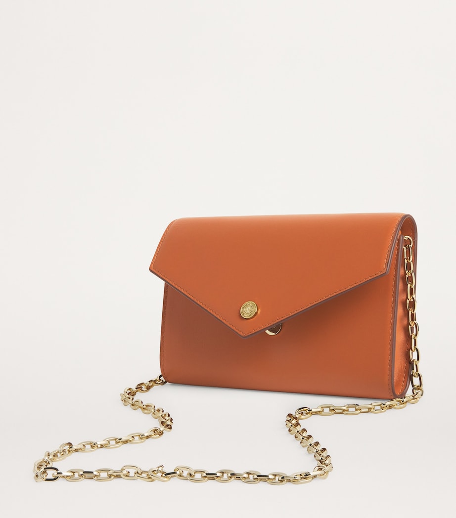 Tan Leather Chain Wallet
