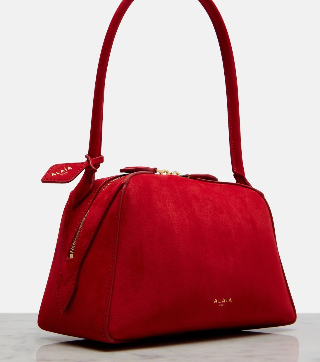 Alaïa - Le Bouledogue Small suede shoulder bag