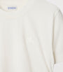 Burberry White Cotton Gathered EKD T-Shirt