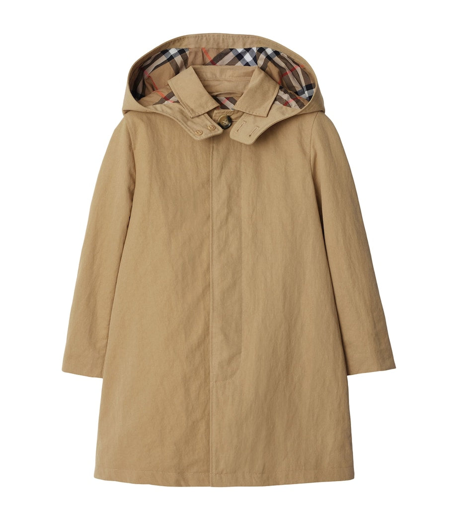 Burberry Kids Hooded Car Coat (3-12 Years)
