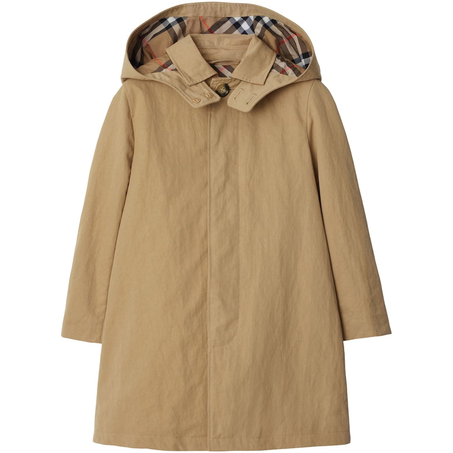 Burberry Kids Hooded Car Coat (3-12 Years)