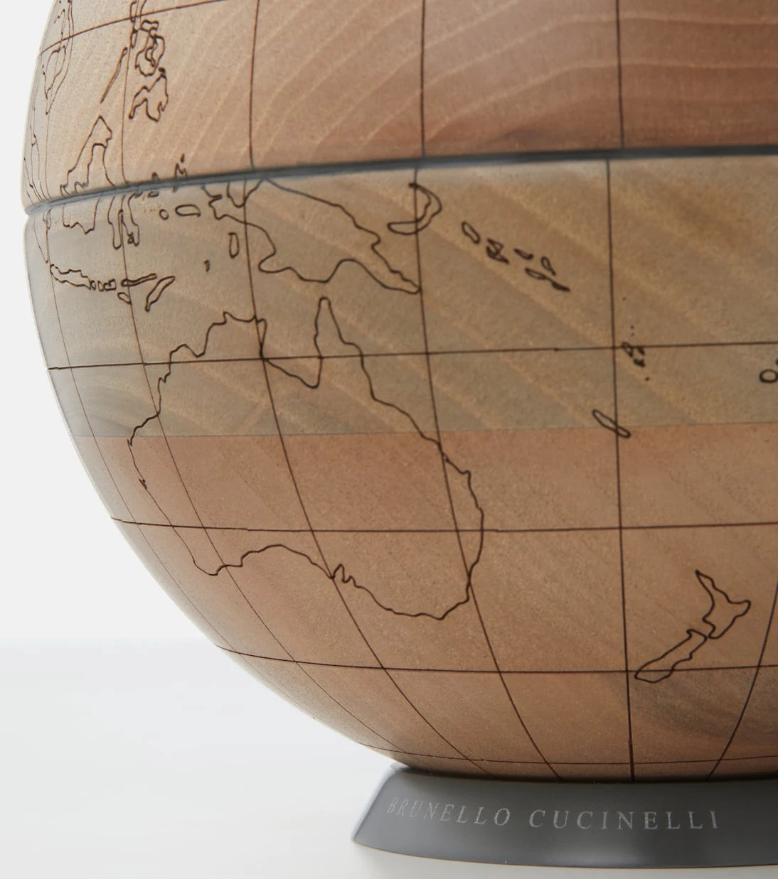 Brunello Cucinelli - Laser-cut walnut globe