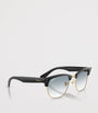 Black Clubmaster Reverse Square Sunglasses