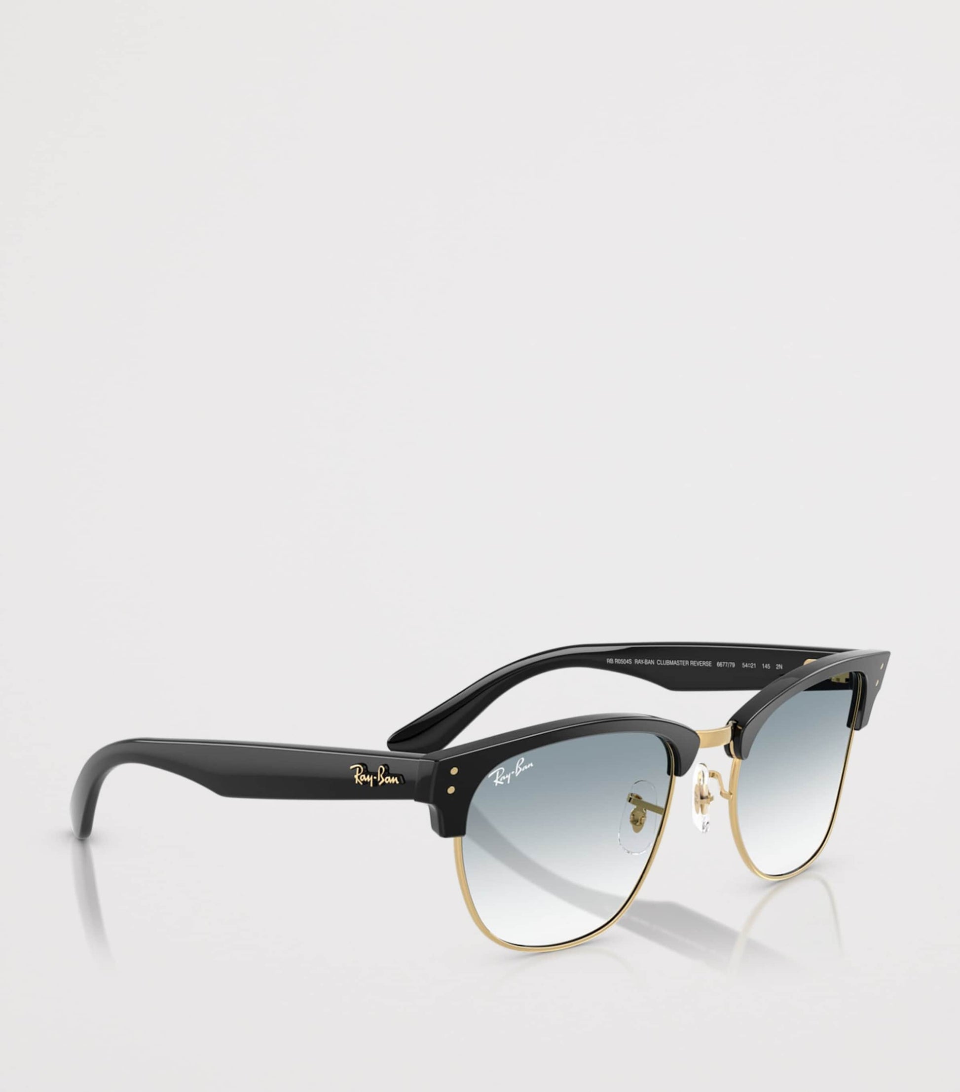 Black Clubmaster Reverse Square Sunglasses