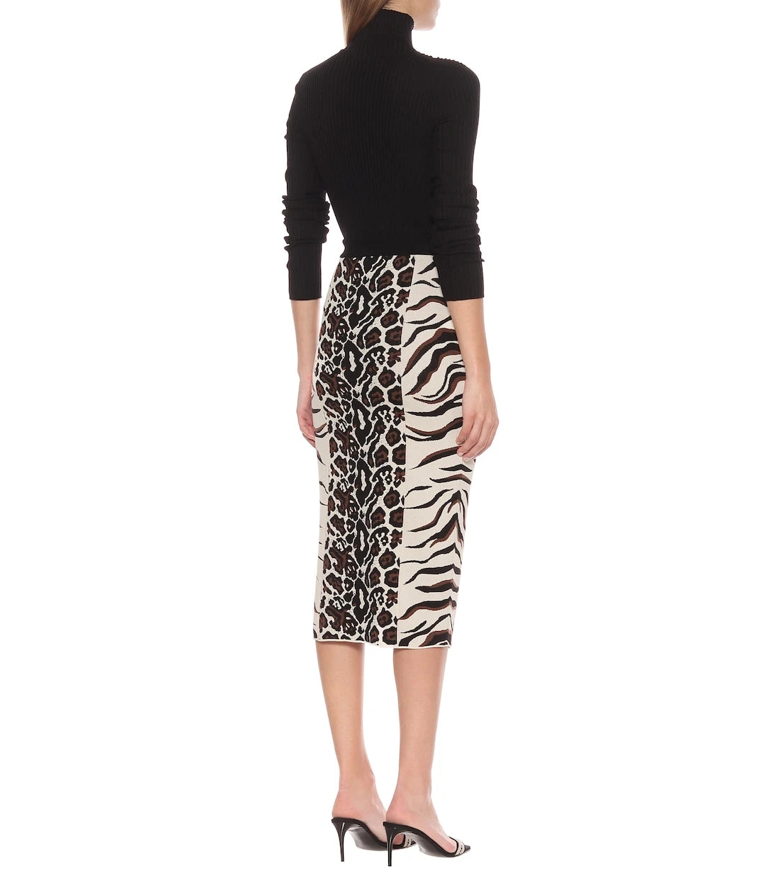 Stella McCartney - Animal-jacquard midi skirt