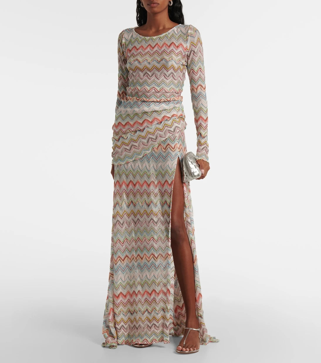 Missoni - Zigzag metallic maxi skirt