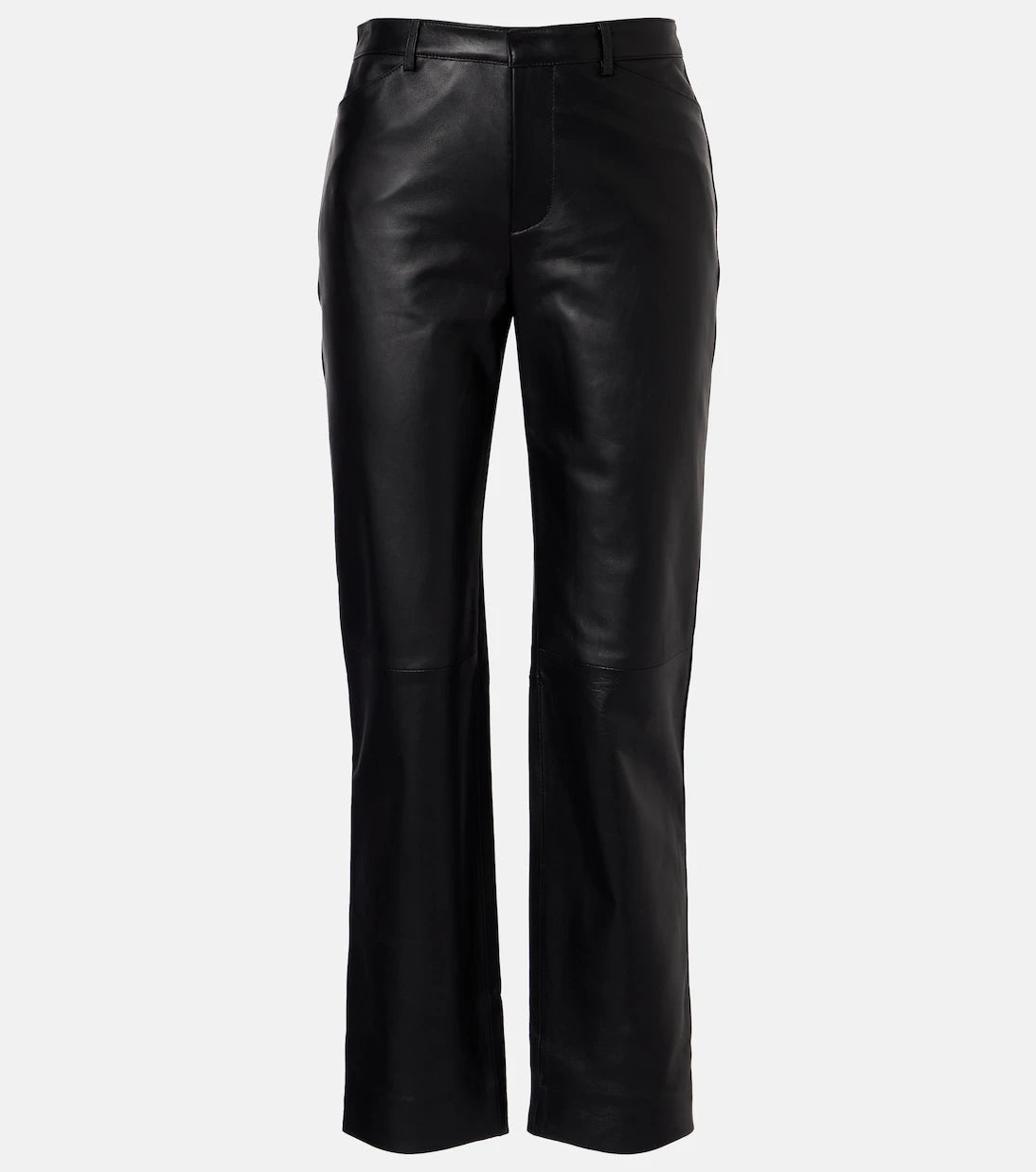 Vince - Leather cropped straight pants