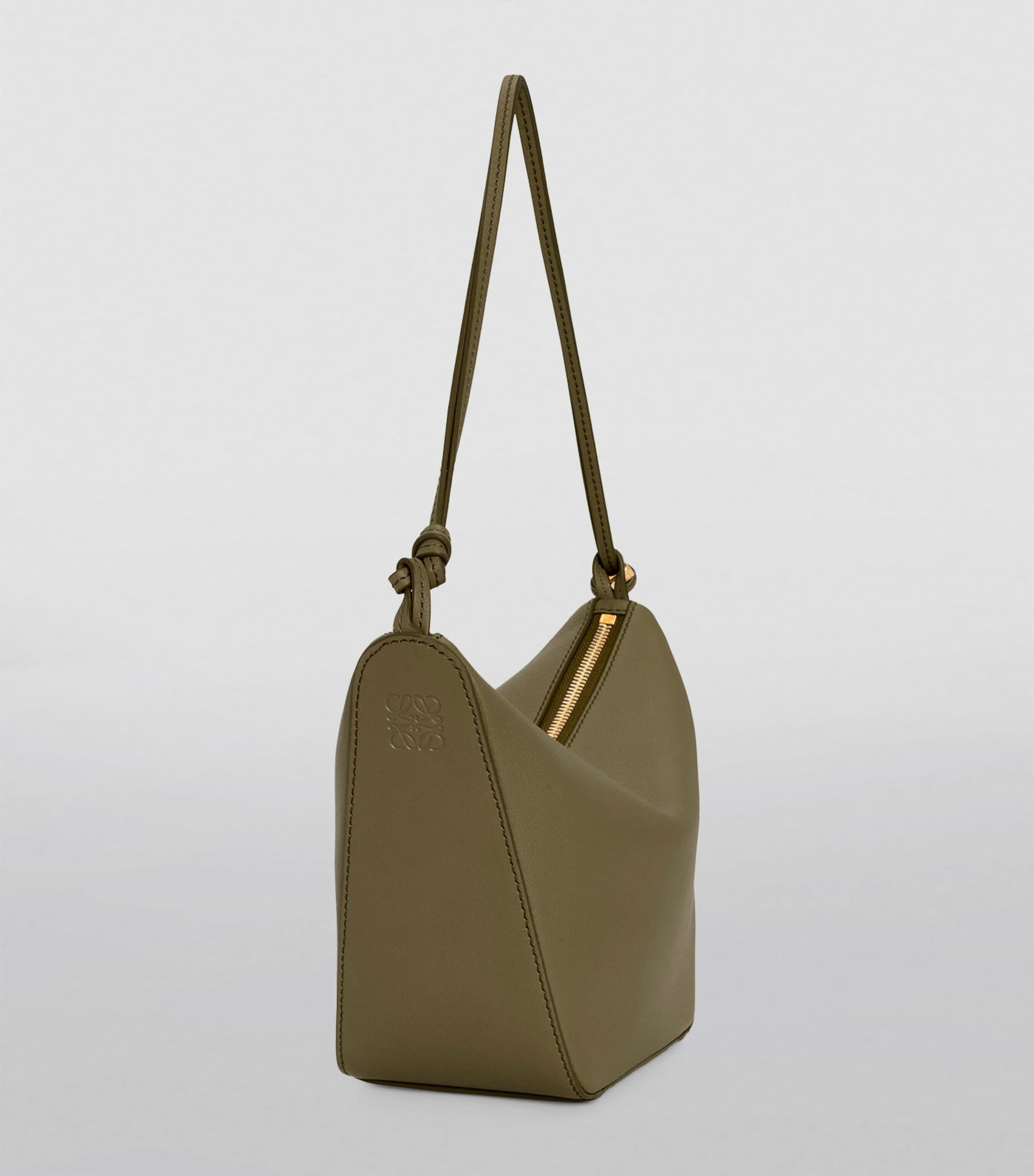 LOEWE Green Mini Leather Hammock Hobo Bag