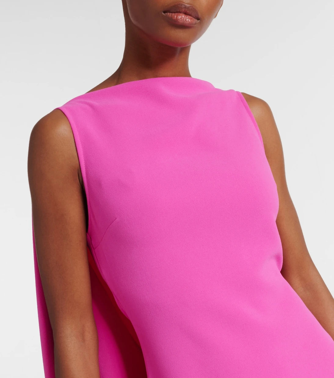 Solace London - Kaila caped crêpe gown
