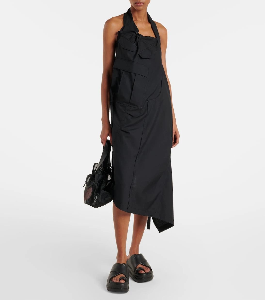 Junya Watanabe - Halterneck wool midi dress