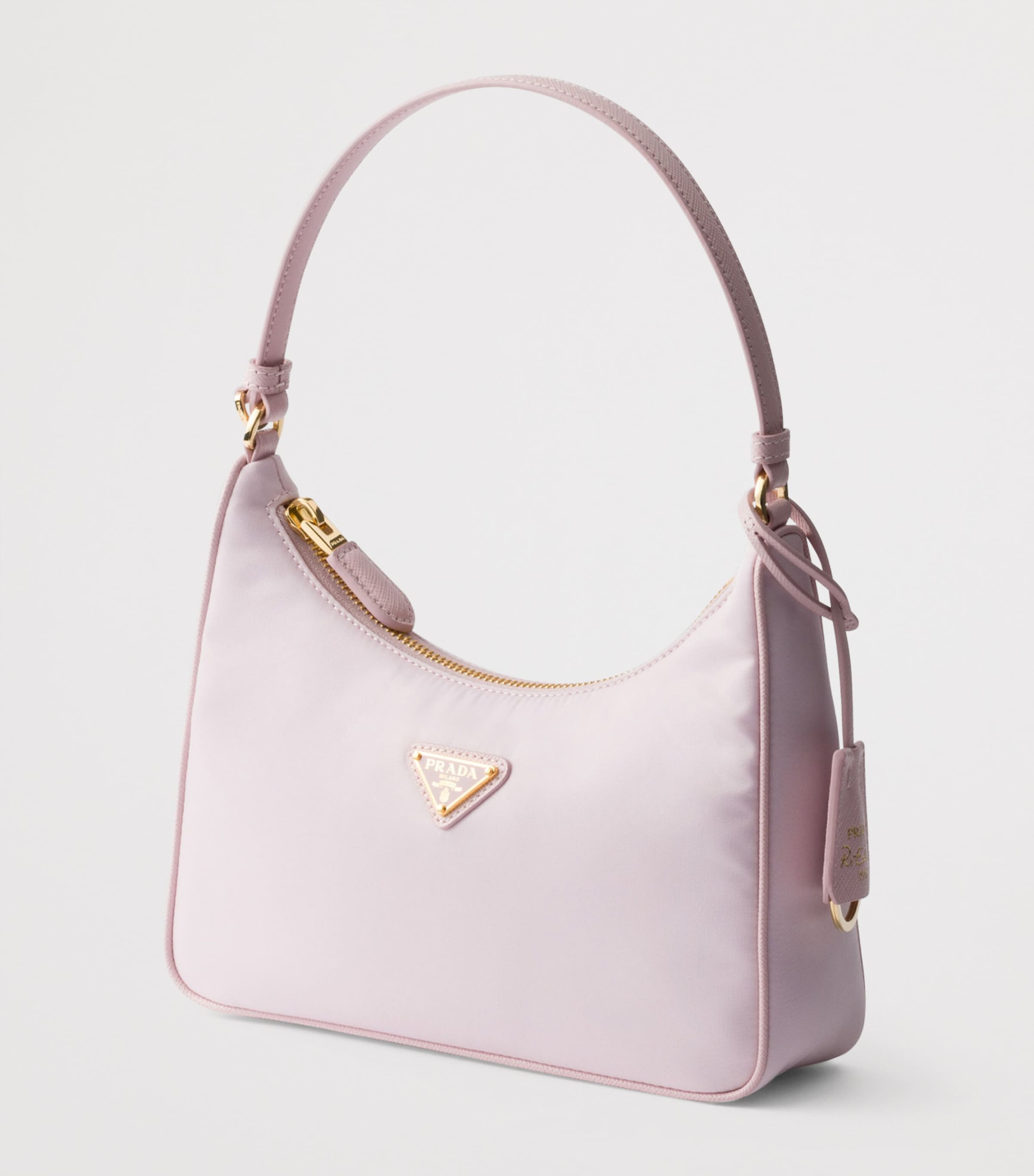 Prada Pink Mini Re-Nylon and Leather Re-Edition 2005 Shoulder Bag