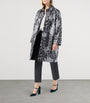 Marina Rinaldi Grey Brocade Embellished Coat