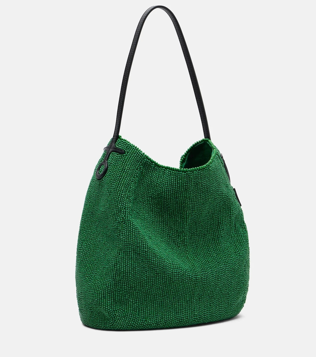 JW Anderson - Bulb Small beaded leather-trimmed shoulder bag