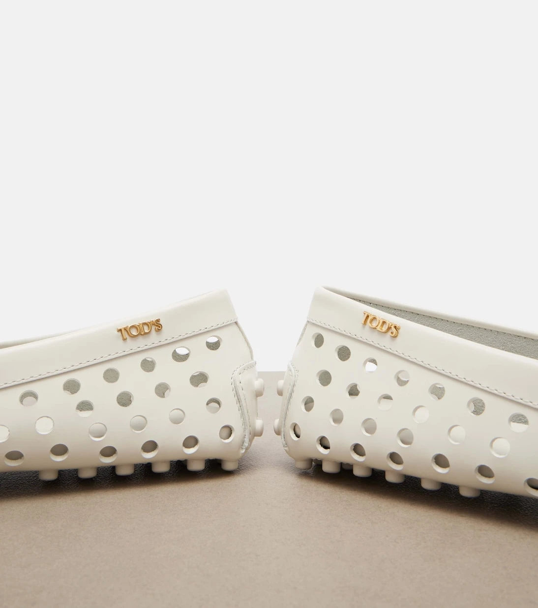 Tod's - Gommino perforated leather loafers