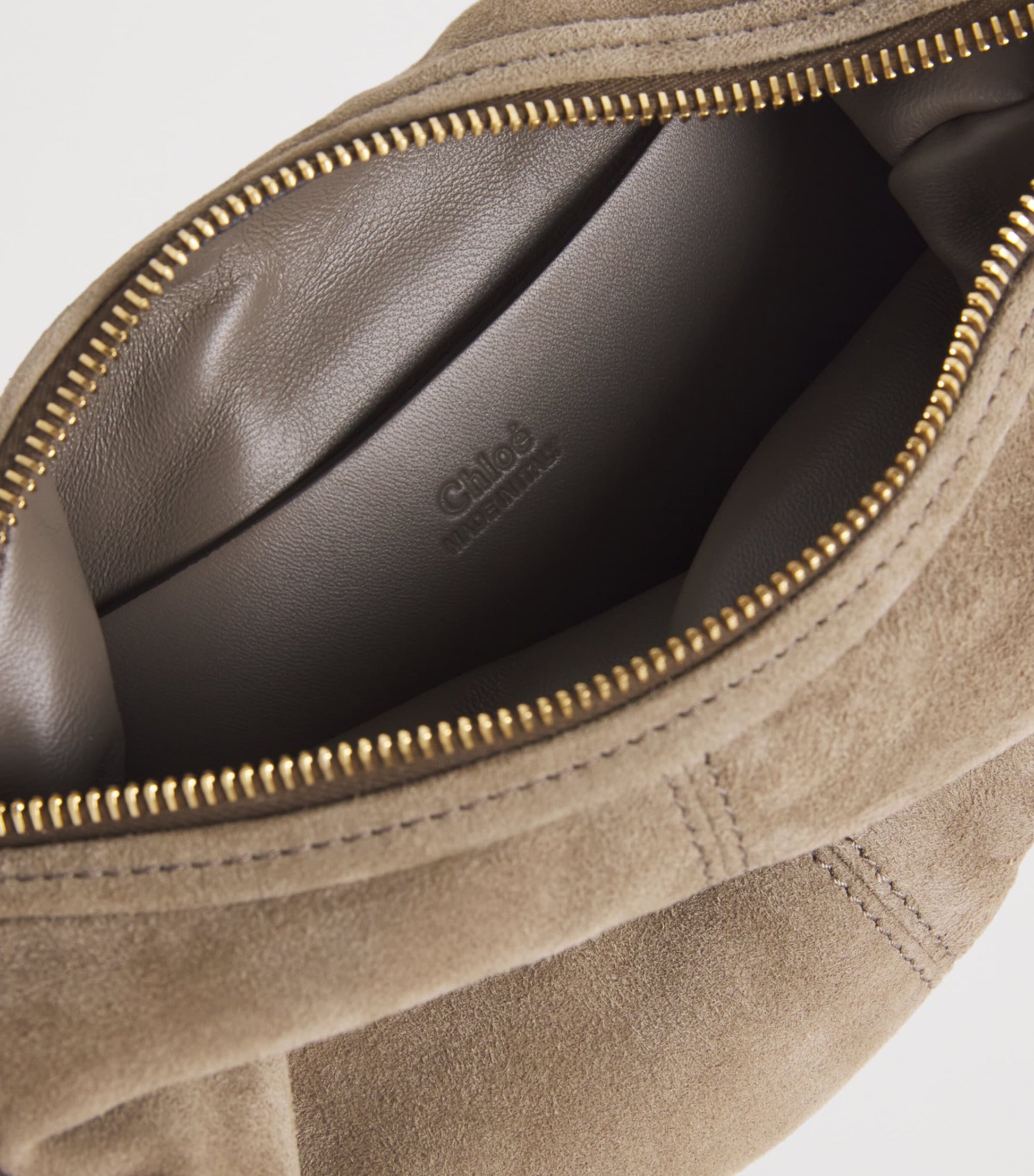 Chloé Grey Mini Suede Bracelet Hobo Bag